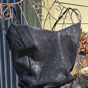 Black Faux Leather Camisole